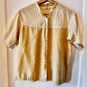 Vintage Wacoale Cotton Button Down Top